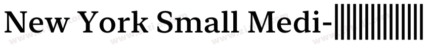 New York Small Medi字体转换